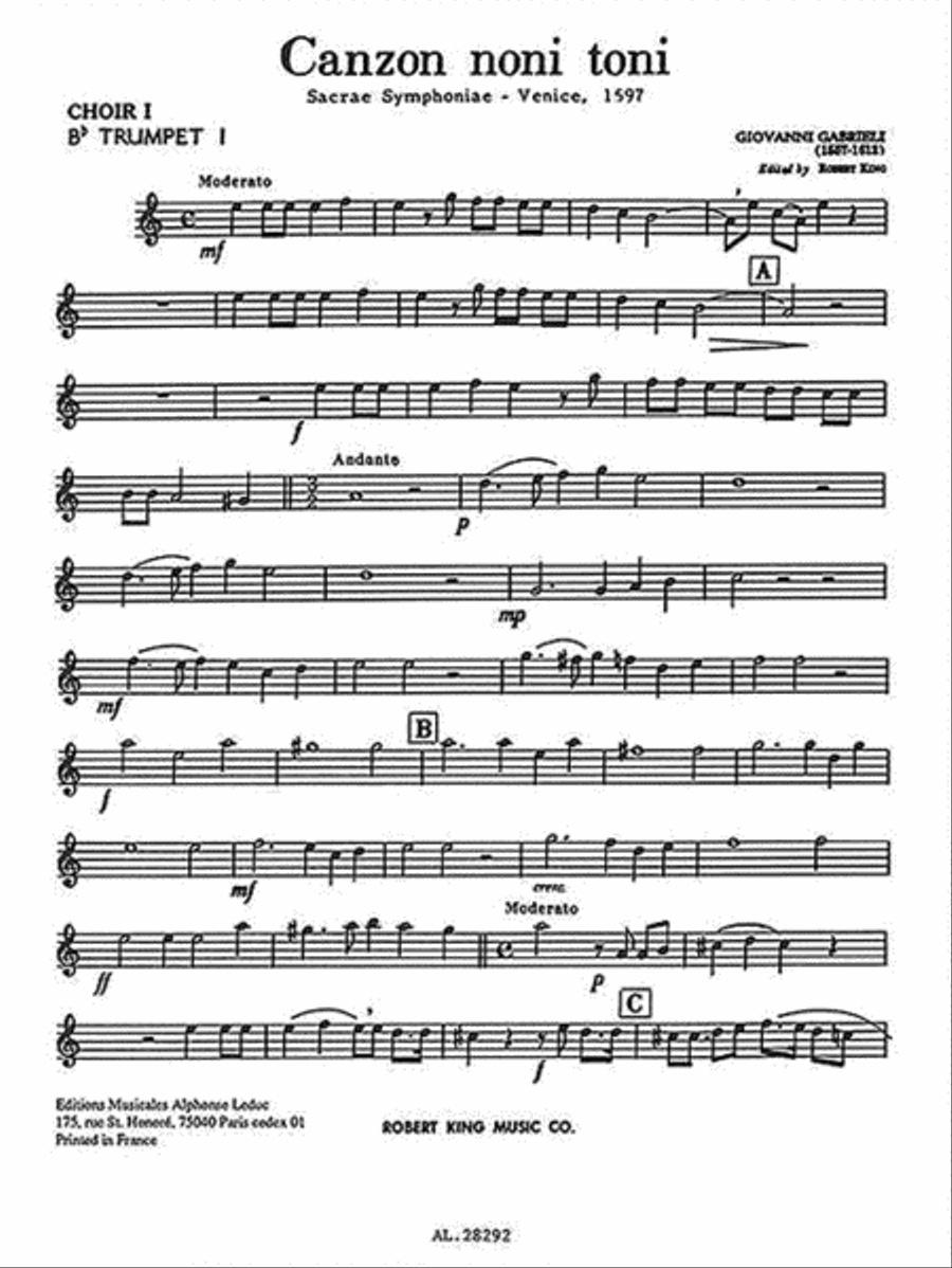 Canzon Noni Toni (ensemble-brass 8 Or More) School and Community scores gallery preview page 3