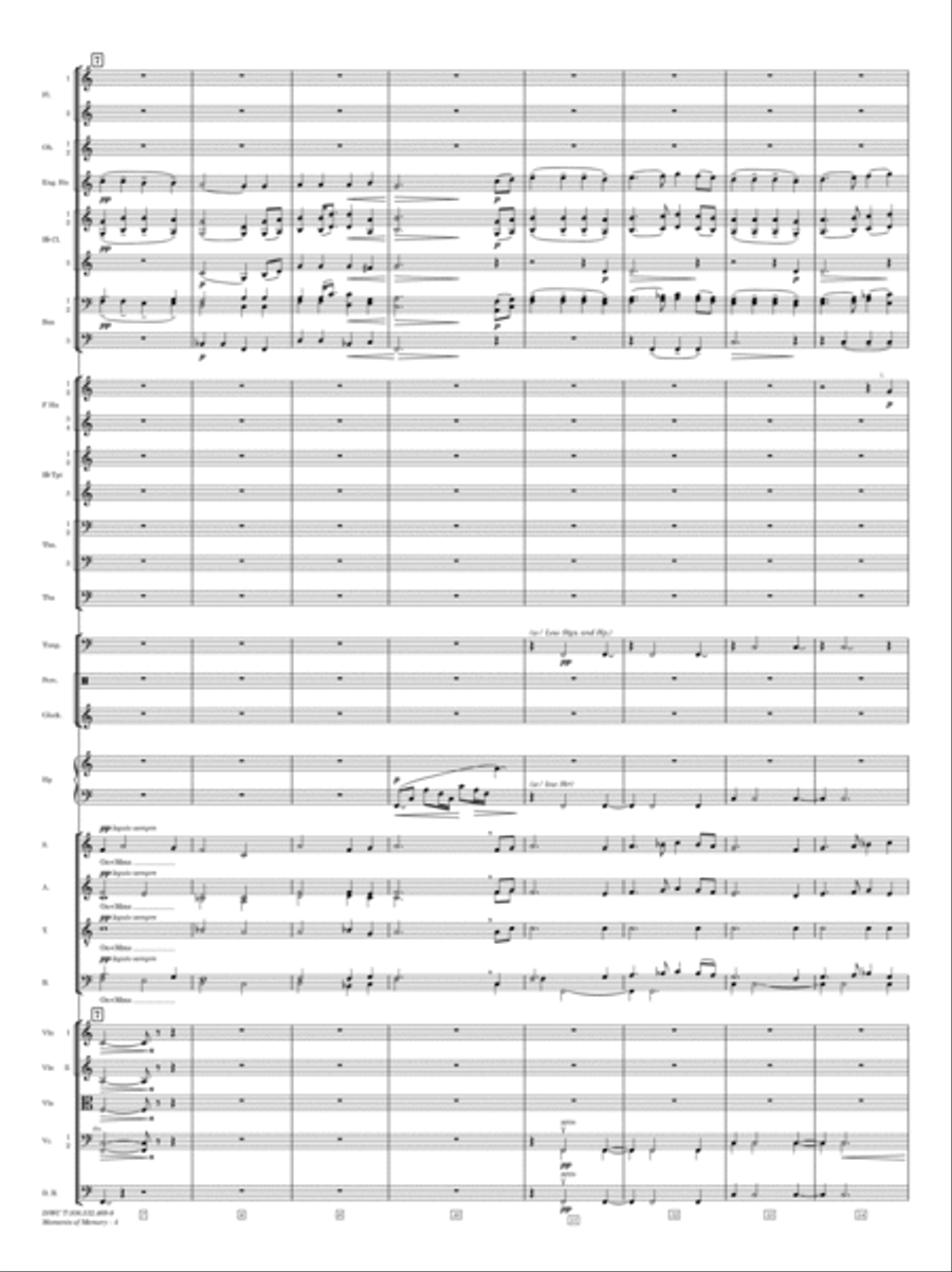 Moments of Memory - Score Only Full Orchestra scores gallery preview page 2