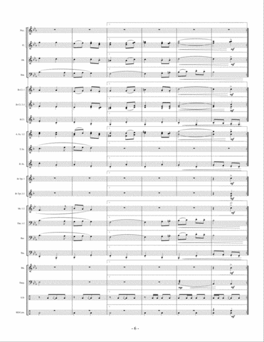Oak Mountain March Oak Mountain March Concert Band scores gallery preview page 6