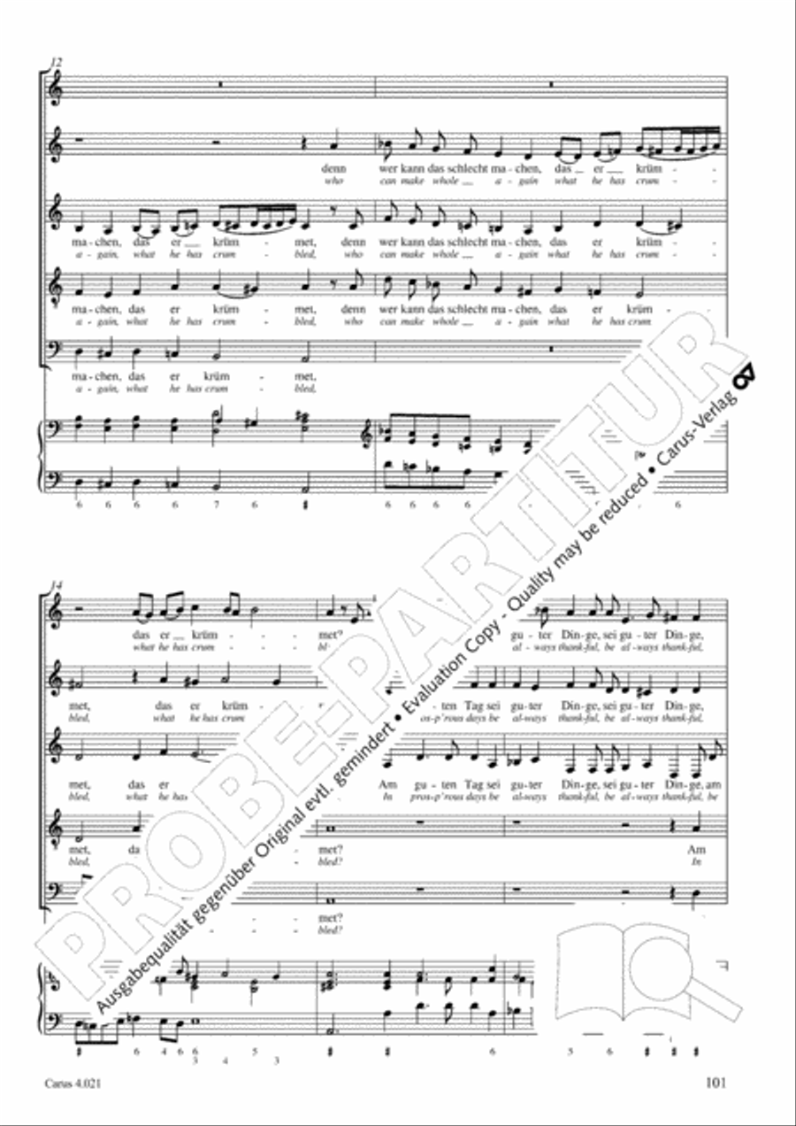 Schein: Israelsbrunnlein. Fontana d'Israel. Complete edition Choir scores gallery preview page 108
