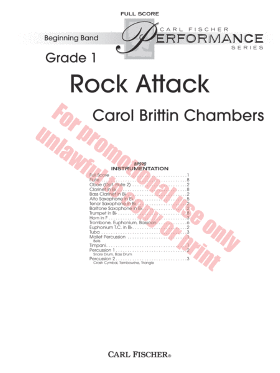 Rock Attack Concert Band scores gallery preview page 2