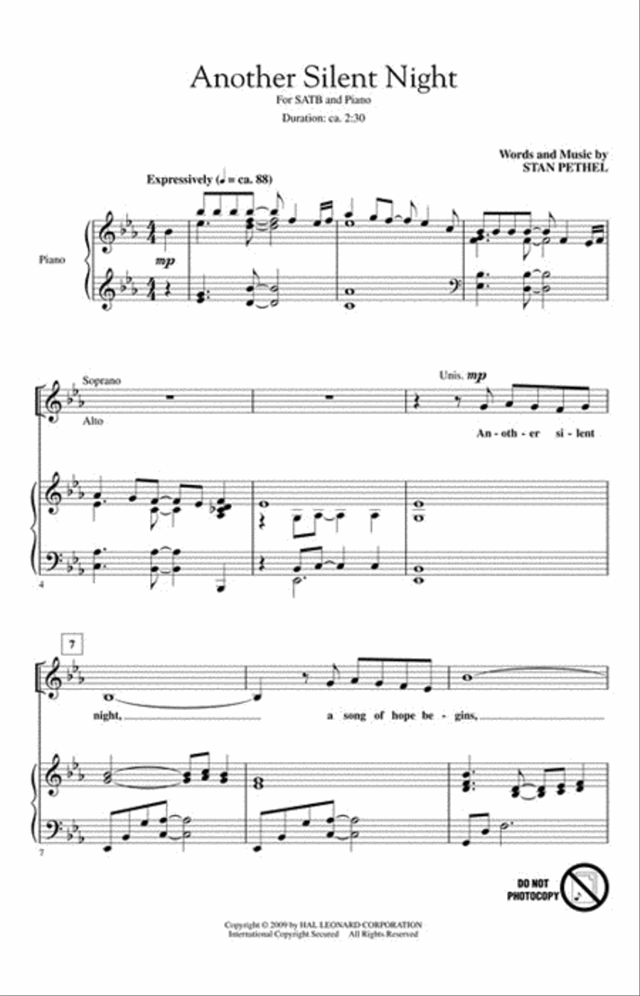 Another Silent Night Another Silent Night 4-Part scores gallery preview page 2