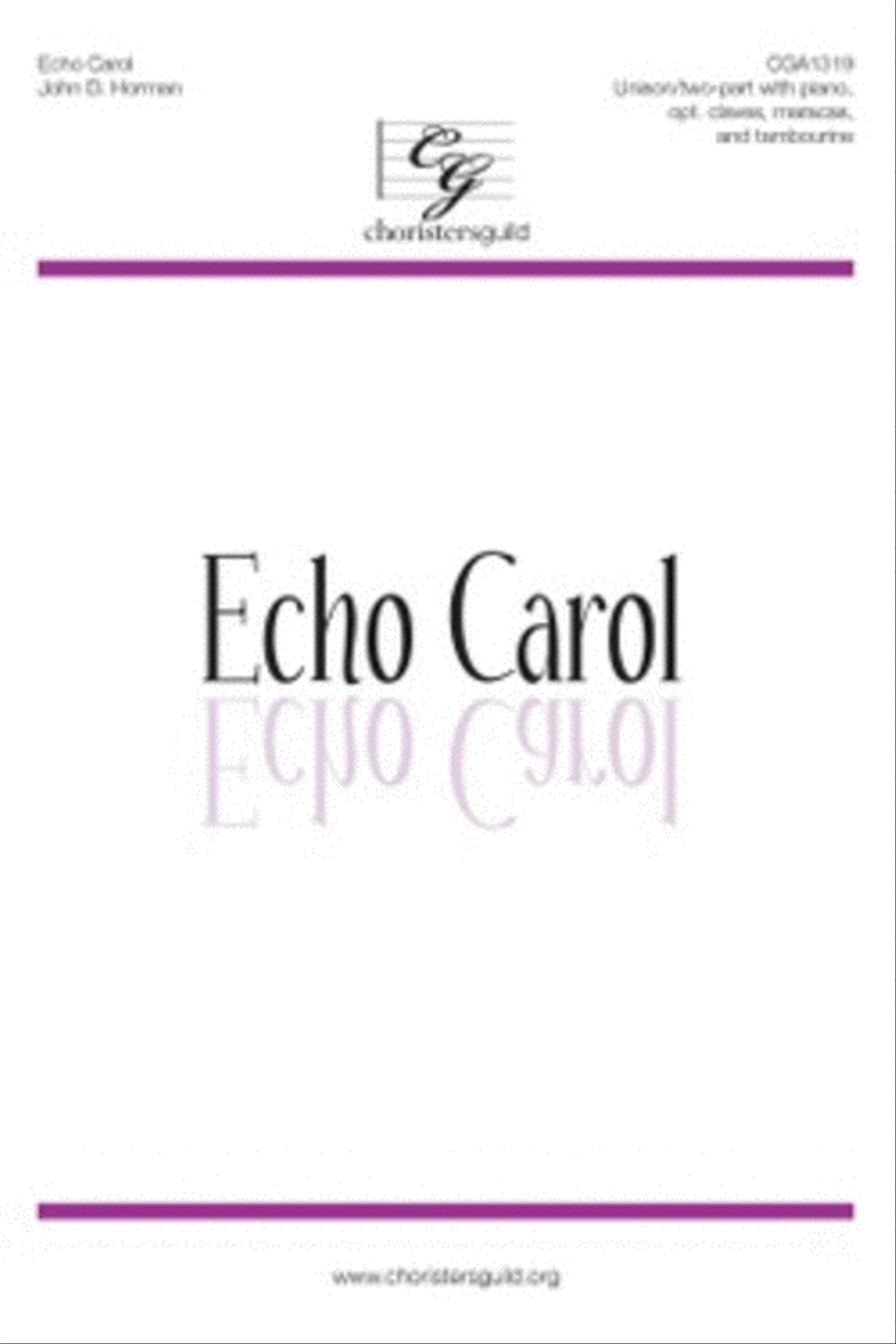 Echo Carol 2-Part scores gallery preview page 1