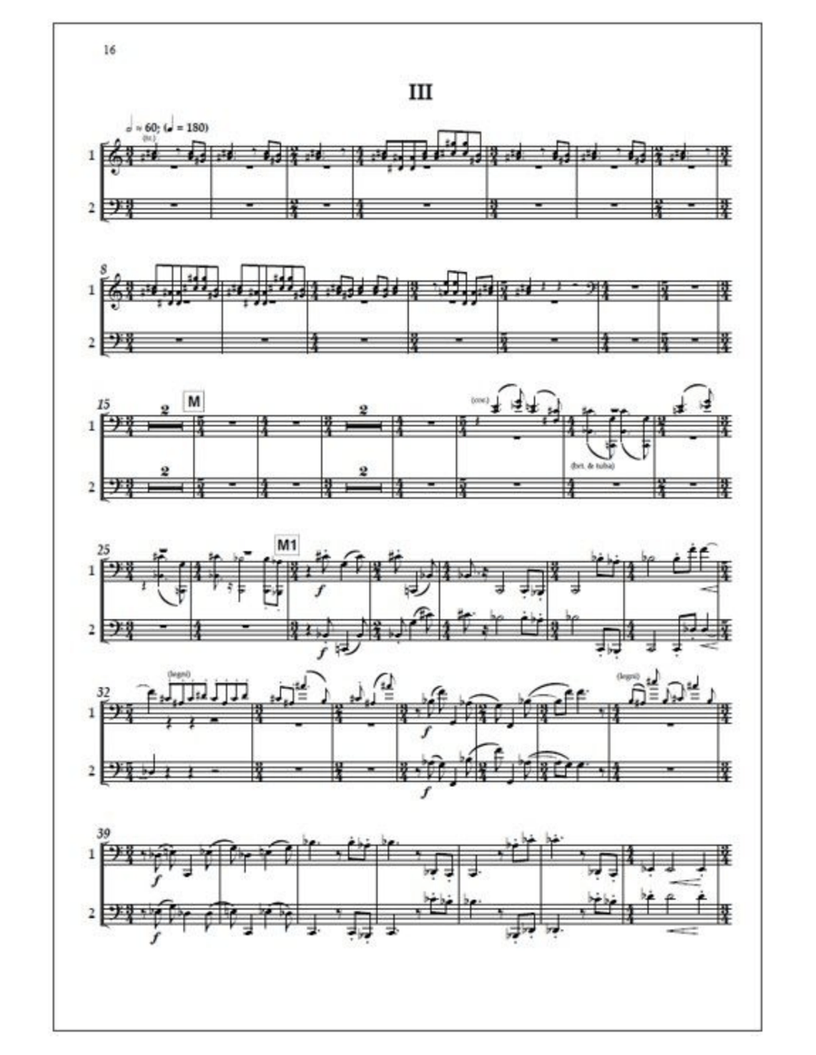 Double concerto for two bassoons and orchestra - Solo part Bassoon Solo scores gallery preview page 4