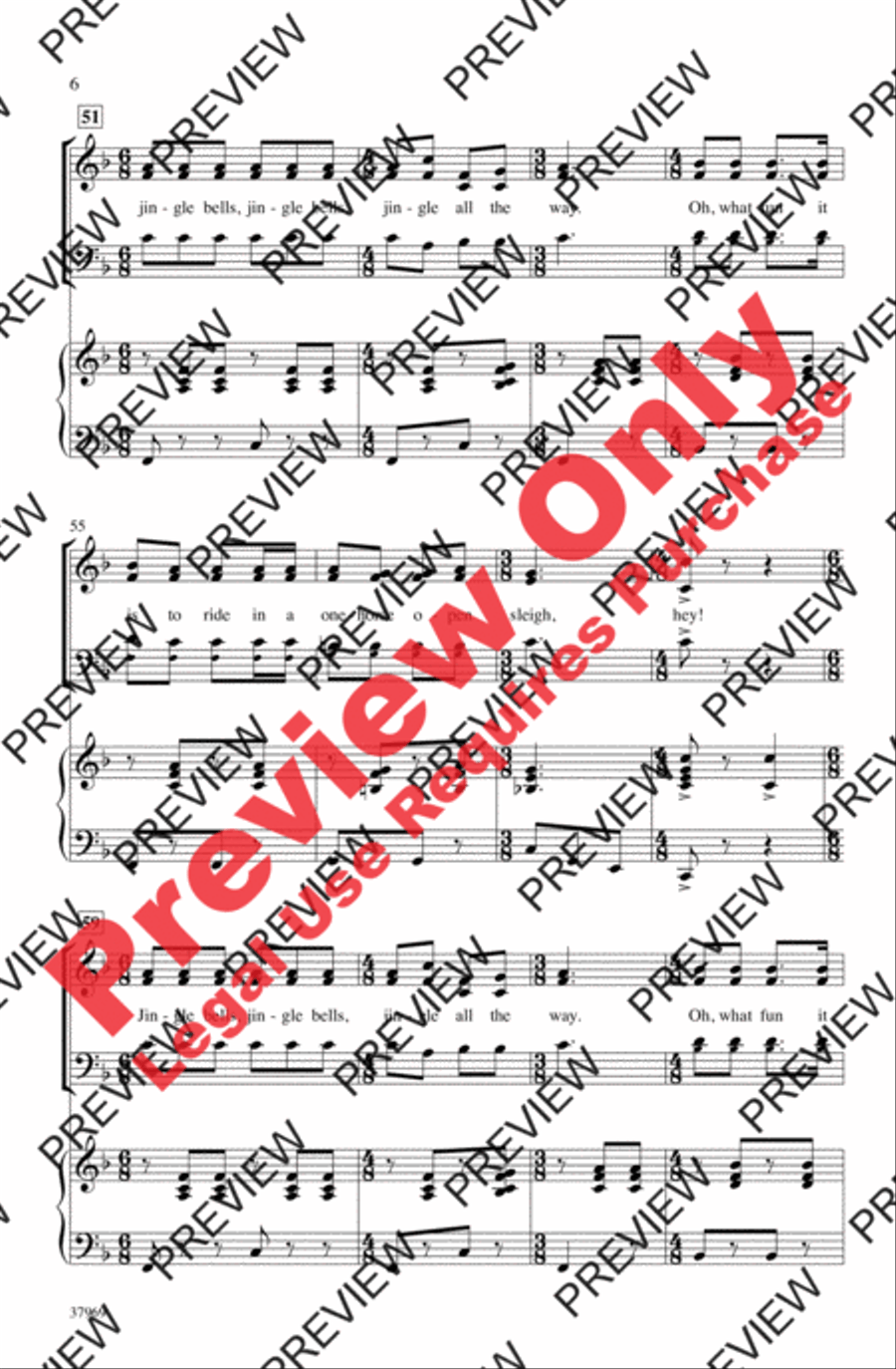 Jingle Bells (Sort Of) 3-Part scores gallery preview page 6
