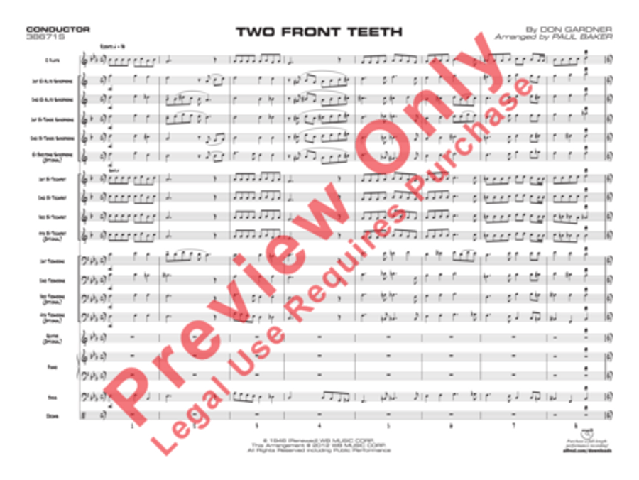 Two Front Teeth Two Front Teeth Jazz Ensemble scores gallery preview page 24