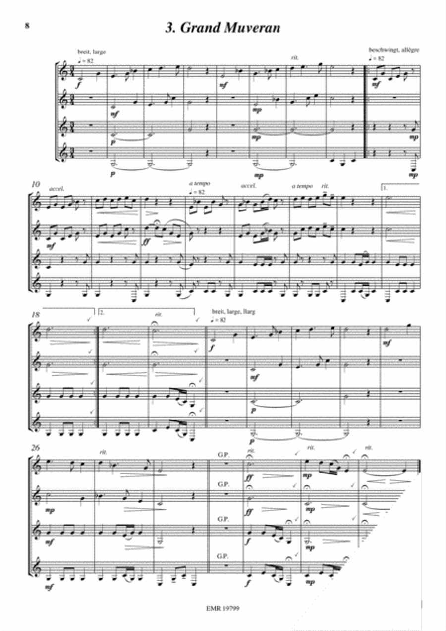 6 Quatuors Alphorn scores gallery preview page 5
