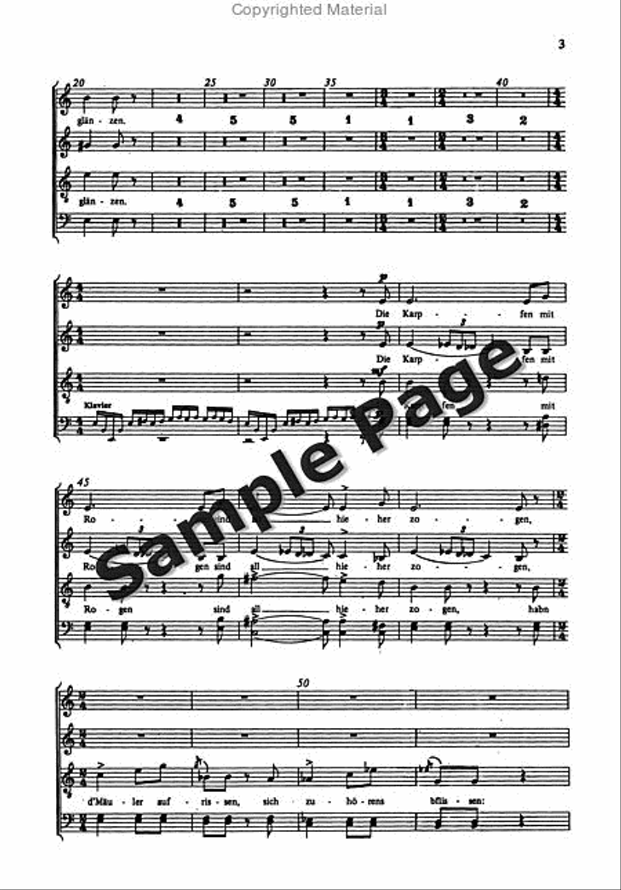 Poos H Antonius Fischpredigt 4-Part scores gallery preview page 4