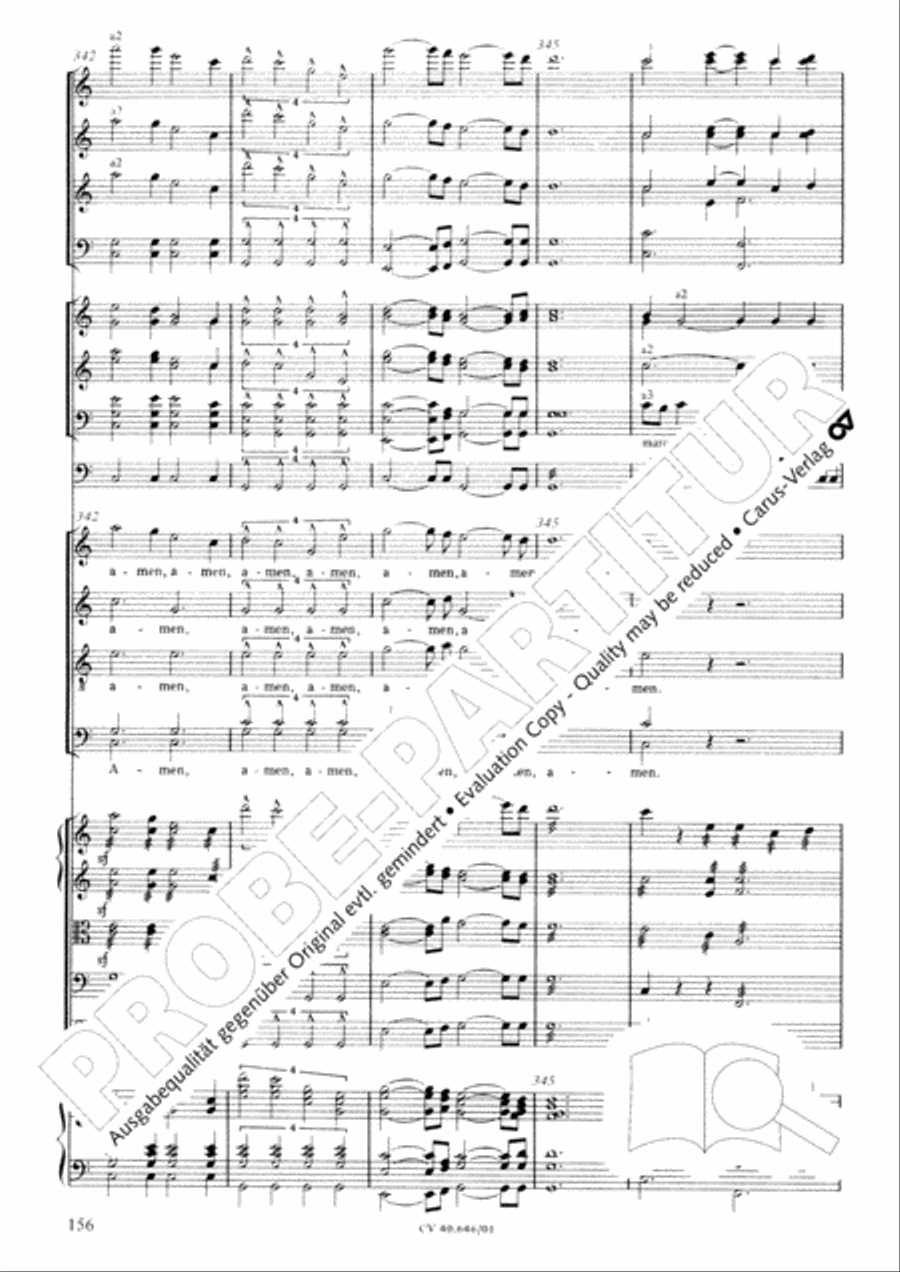 Mass in A Major (2 versions) STB scores gallery preview page 167
