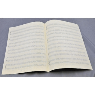 Music manuscript paper 6x2 staves