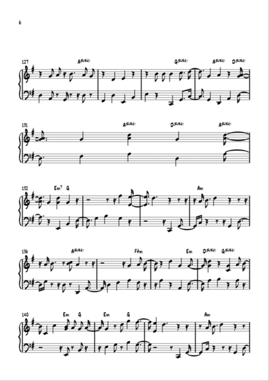 None But Jesus Easy Piano scores gallery preview page 6