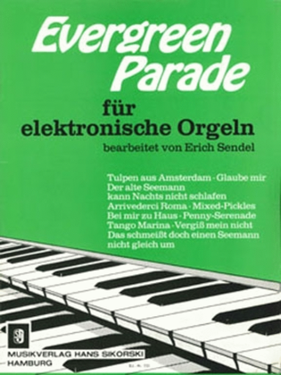 Book cover for Evergreen Parade Fur Elektronische Orgel