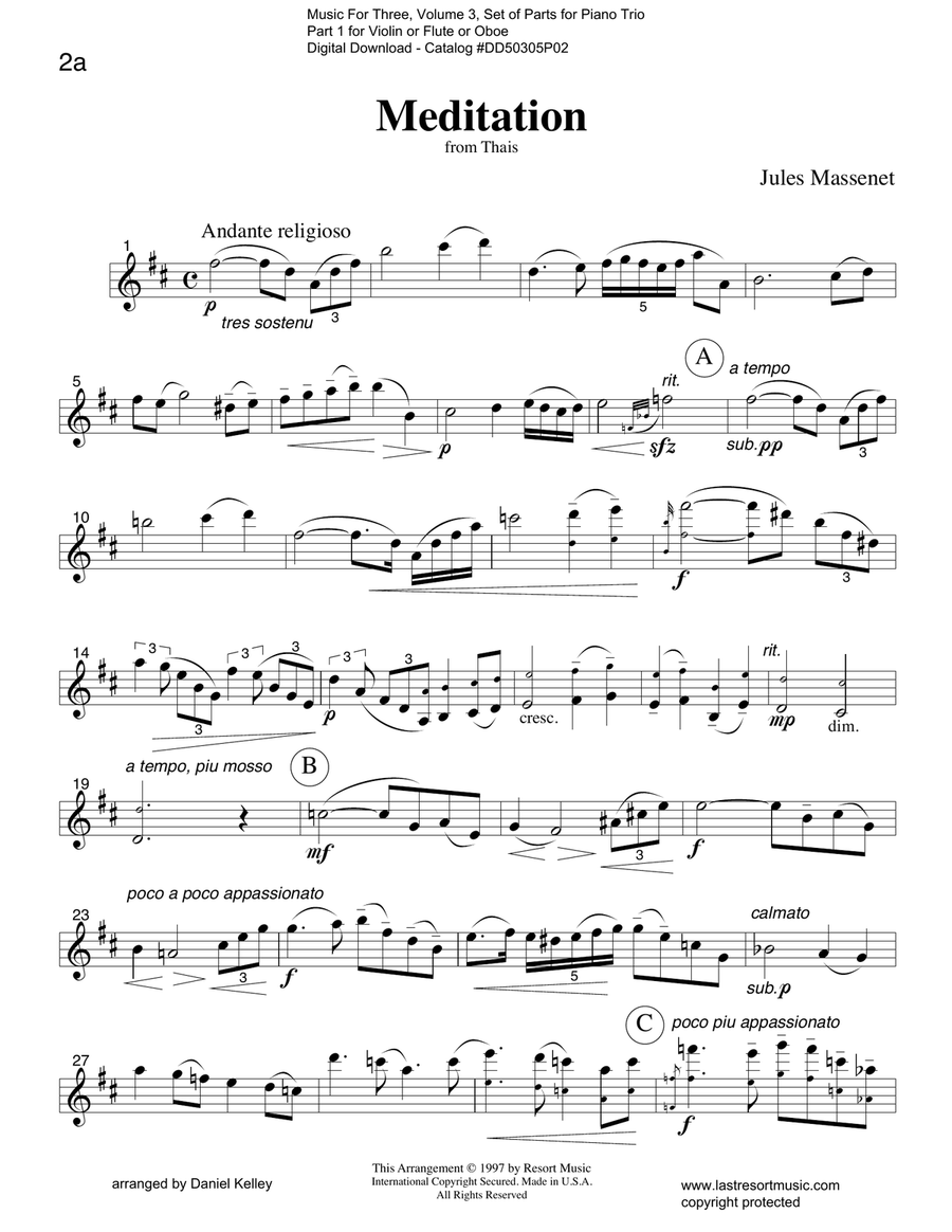 Meditation from thais piano hot sale