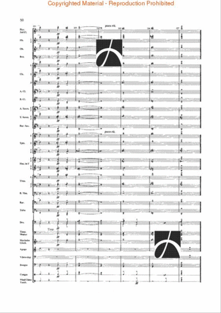 Jungle Fantasy Jungle Fantasy Concert Band scores gallery preview page 47