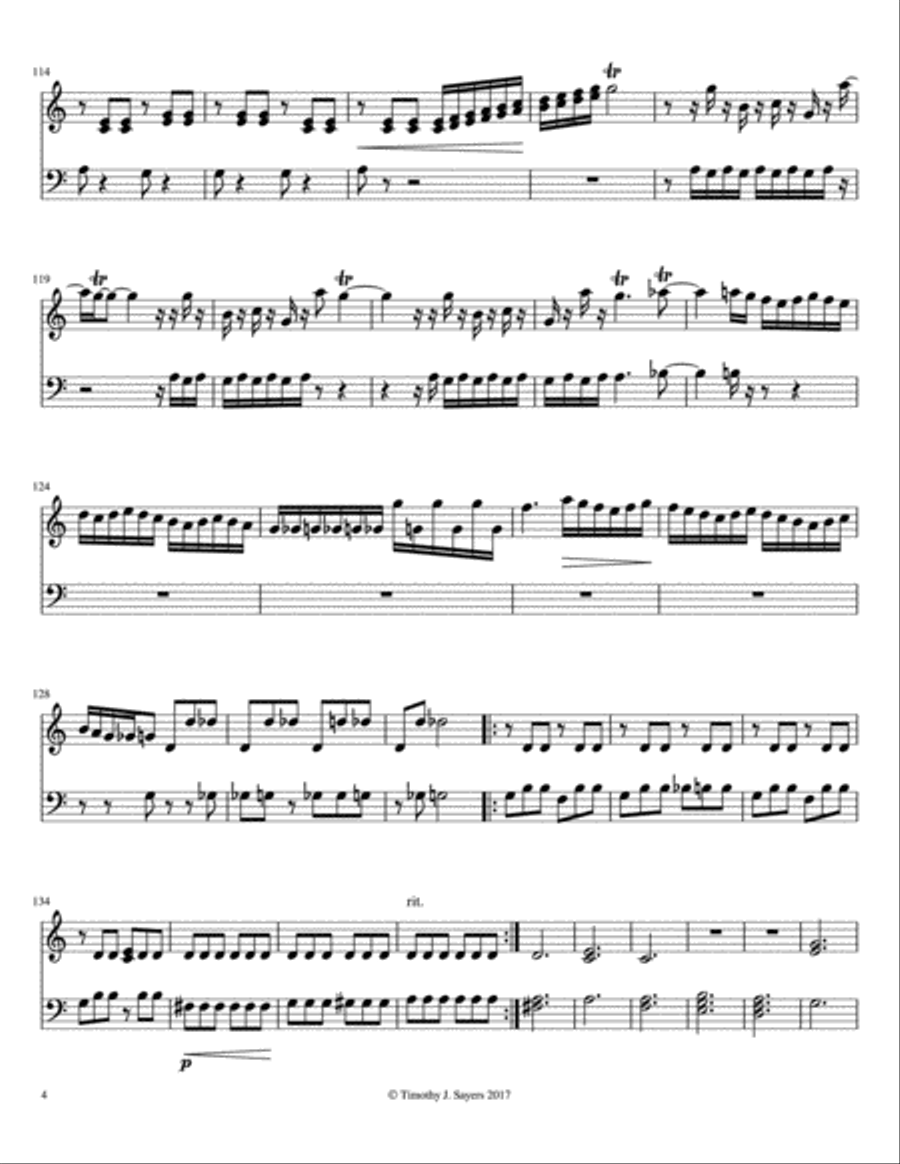 Waltz in G Minor Easy Piano scores gallery preview page 4