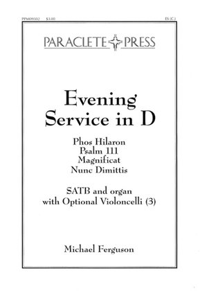 Book cover for Evening Service in D
