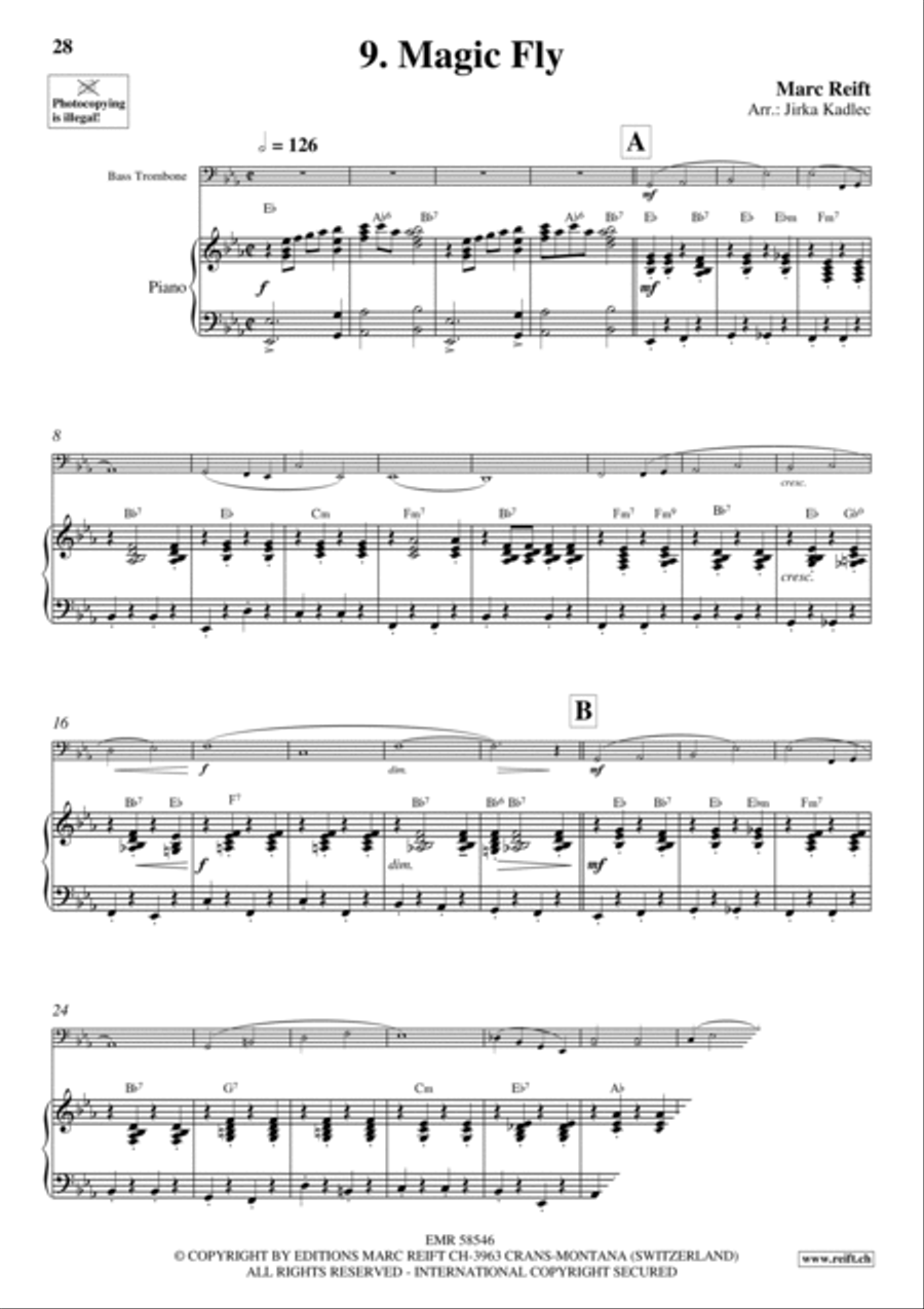 10 Funny Time Solos Bass Trombone scores gallery preview page 12