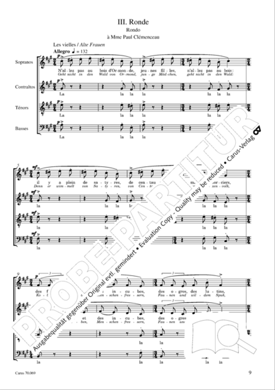 Ravel: Trois chansons Ravel: Trois chansons Choir scores gallery preview page 10