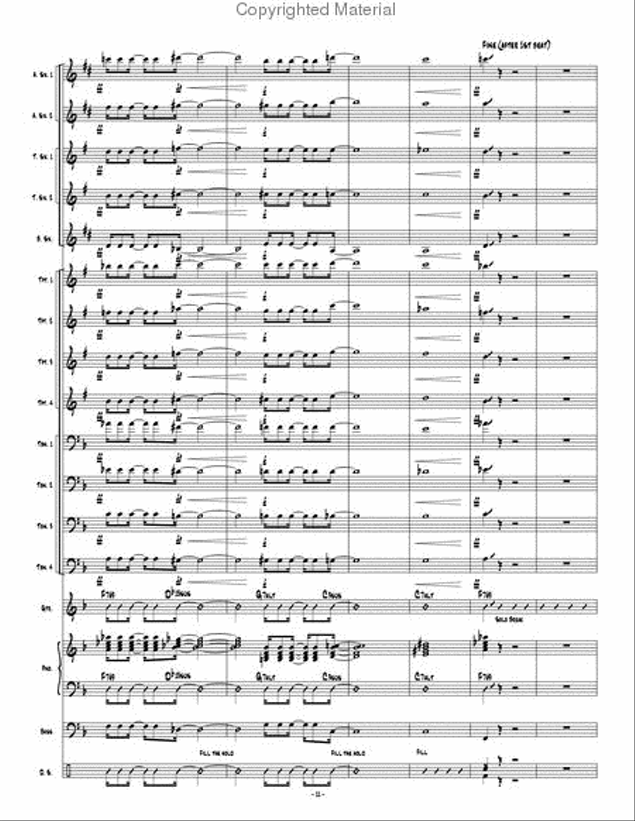 Psychopathic Cyber Freak Jazz Ensemble scores gallery preview page 12