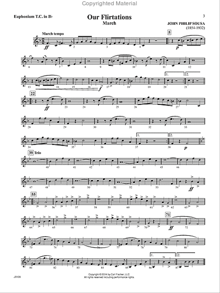 John Philip Sousa March Collection Concert Band scores gallery preview page 2