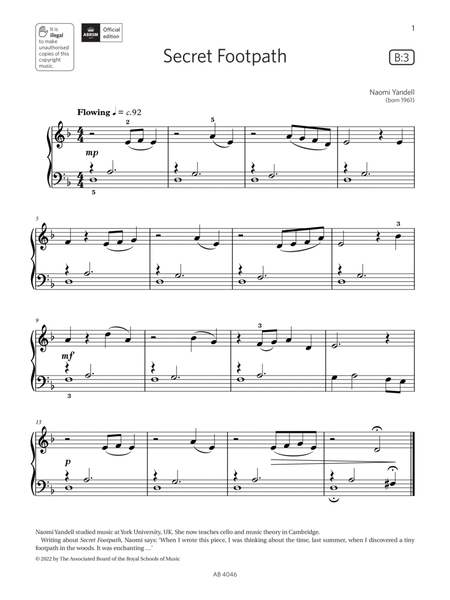 Secret Footpath (Grade Initial, list B3, from the ABRSM Piano Syllabus 2023 & 2024)