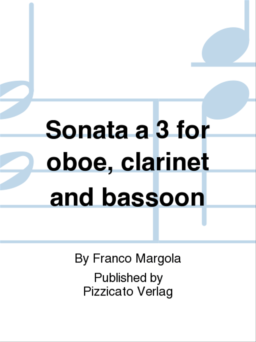 Sonata a 3 for oboe, clarinet and bassoon Bassoon scores gallery preview page 1