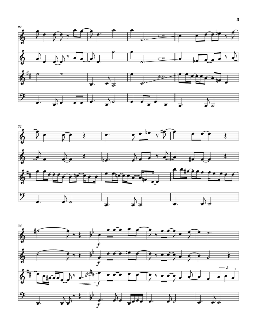The Piper's Call Woodwind Quartet scores gallery preview page 4