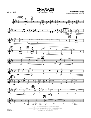 Book cover for Charade (Solo Trombone Feature) - Alto Sax 1