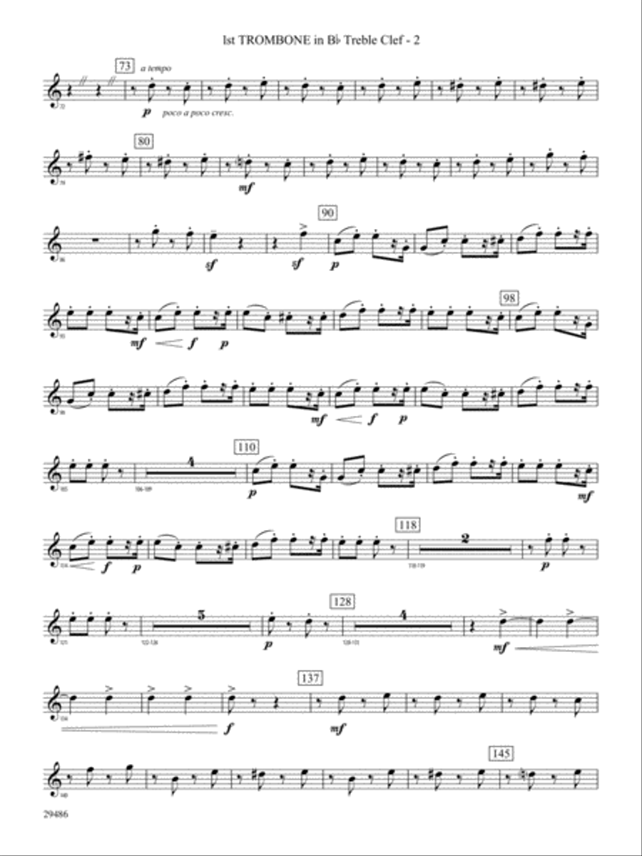 Polka from The Bartered Bride: (World Part) 1st B-flat Trombone T.C. Concert Band scores gallery preview page 2
