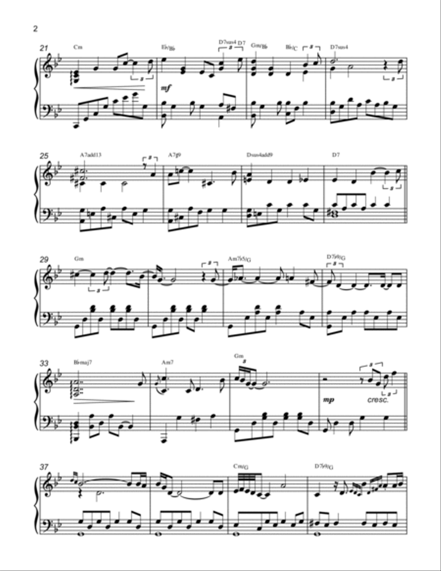 It's A Lonesome Old Town (Live) Piano Solo scores gallery preview page 2