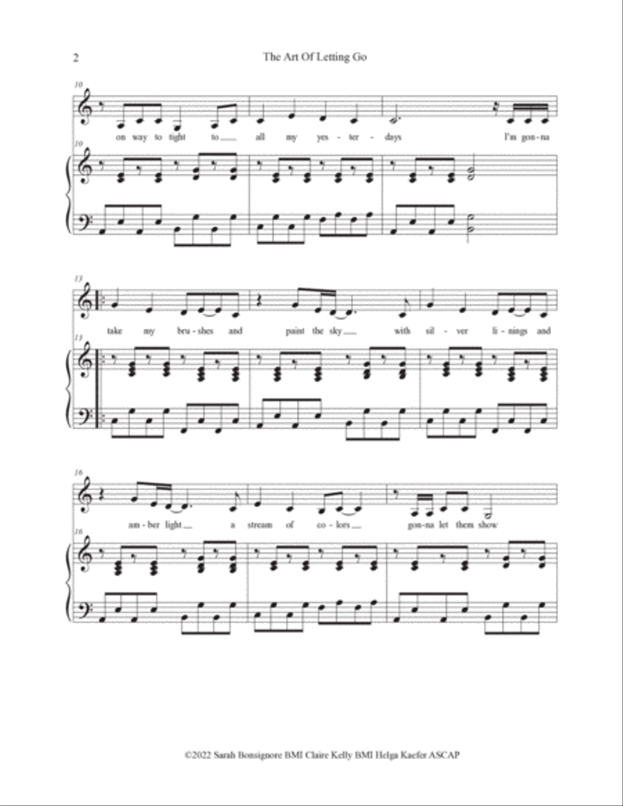 The Art of Letting Go Voice scores gallery preview page 3