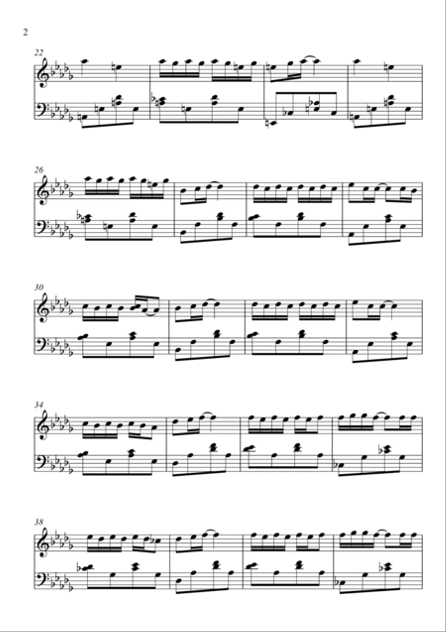 Total Eclipse Of The Heart Piano Solo scores gallery preview page 2