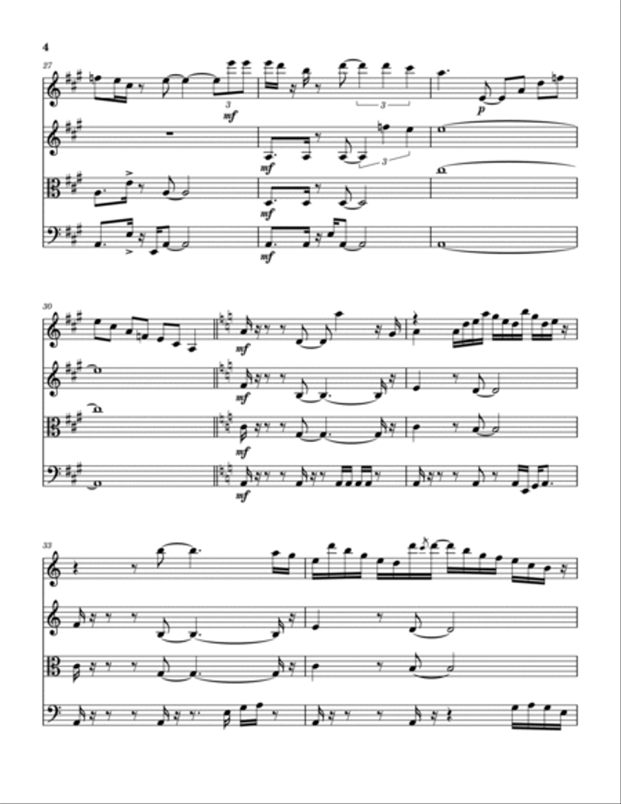 Lenore String Quartet scores gallery preview page 5