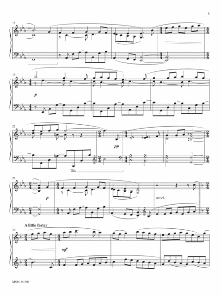 Tis the Gift to Be Simple Piano Solo scores gallery preview page 2