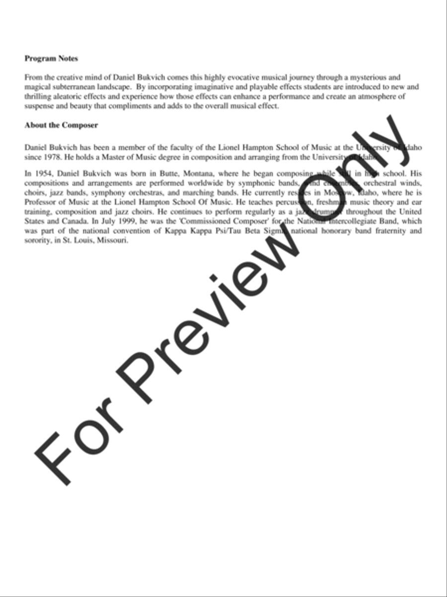 Haunted Mine Concert Band scores gallery preview page 3