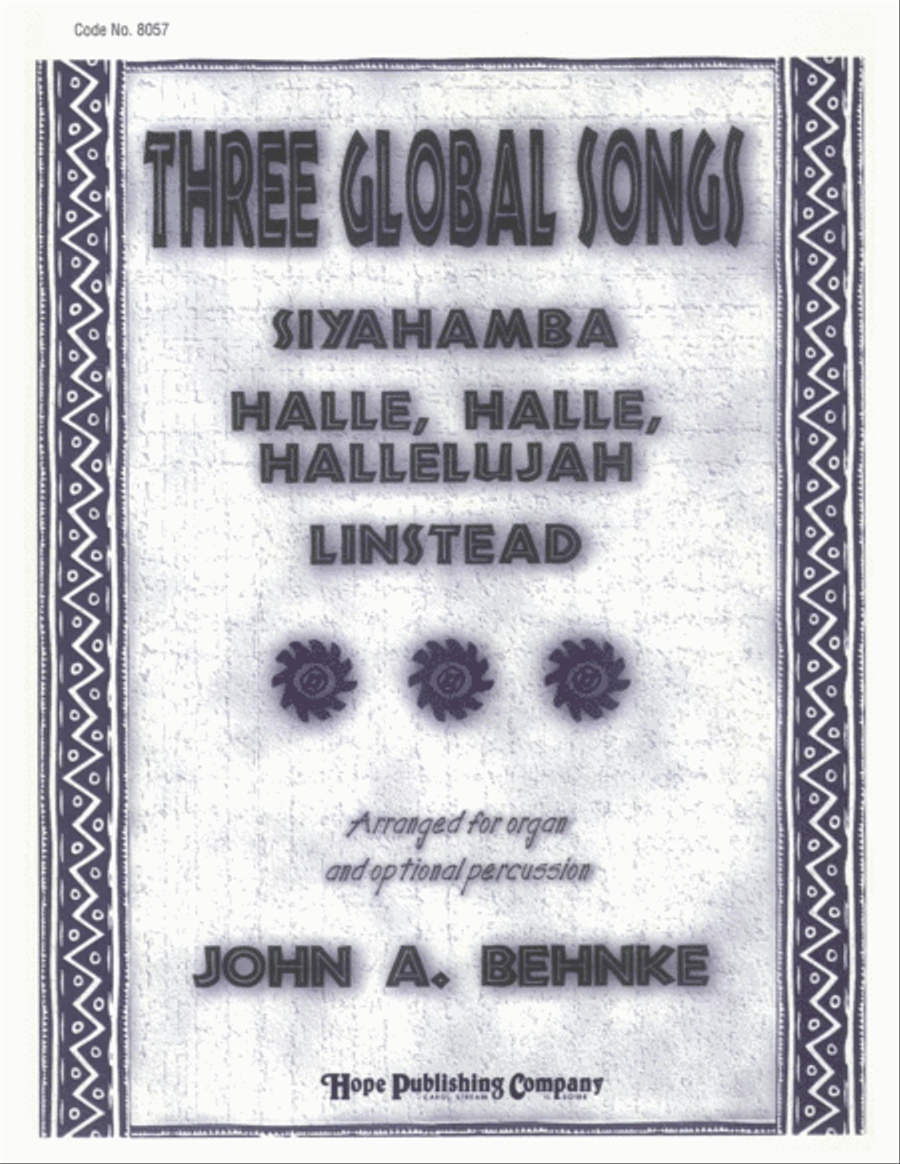 Three Global Songs Organ scores gallery preview page 1