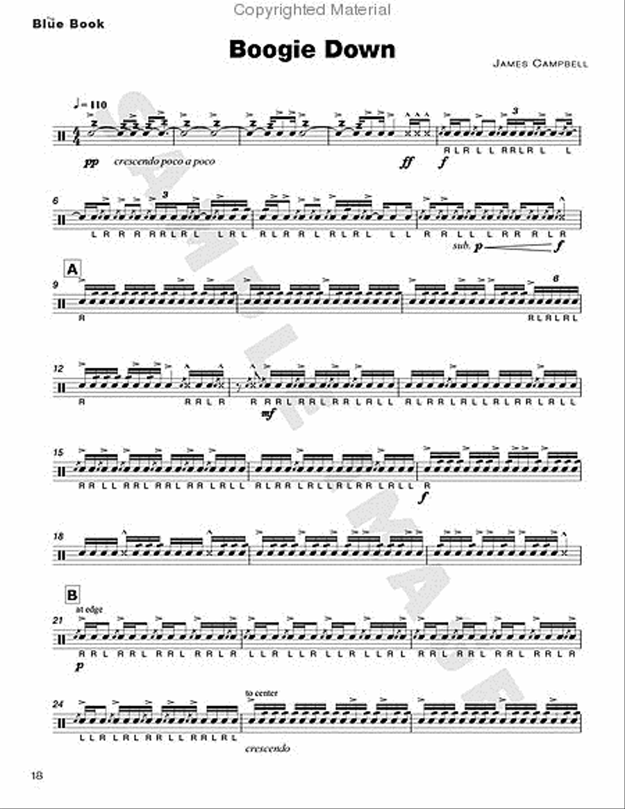 Blue Book, The Percussion scores gallery preview page 17