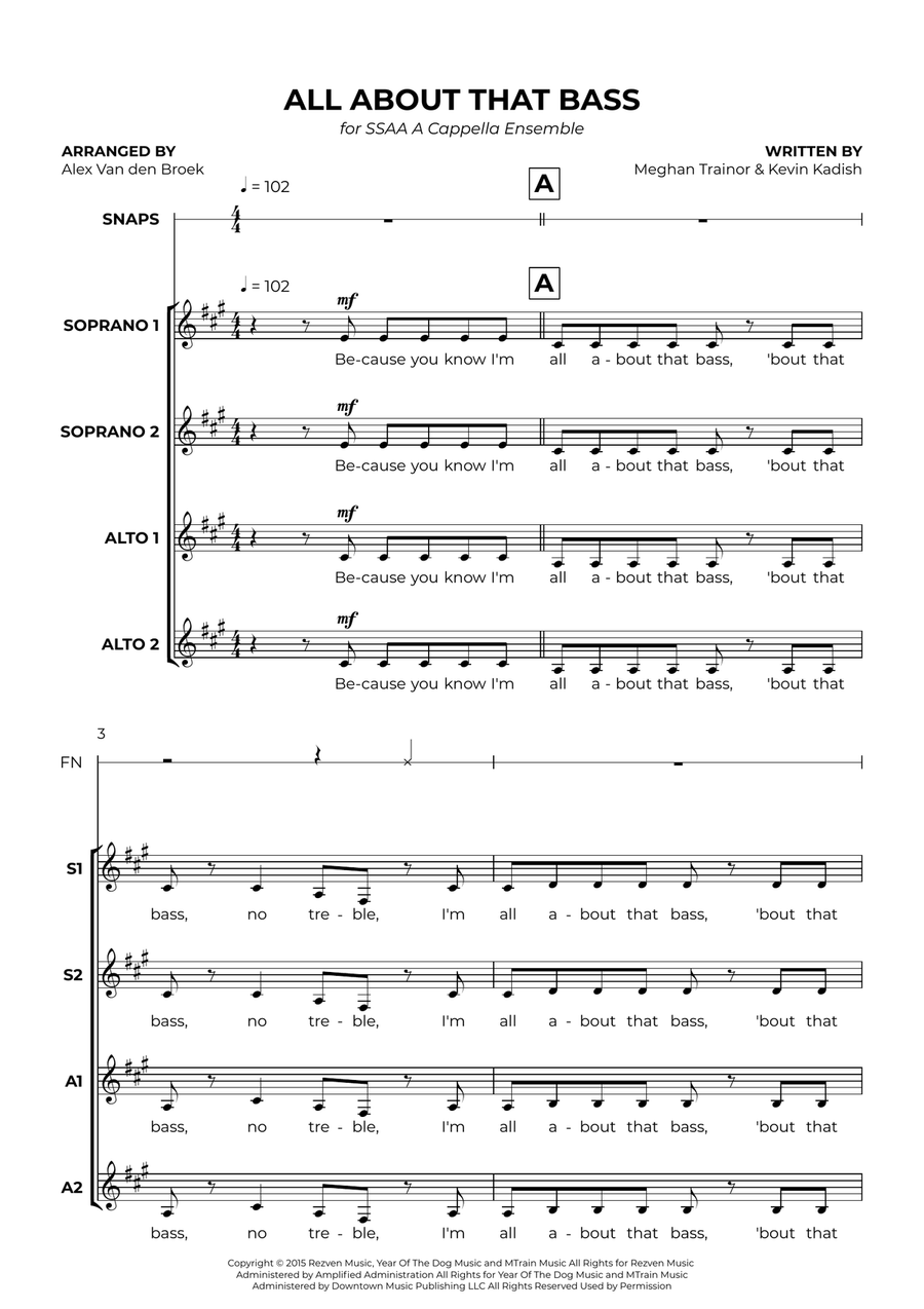 All About That Bass All About That Bass SSAA scores gallery preview page 1