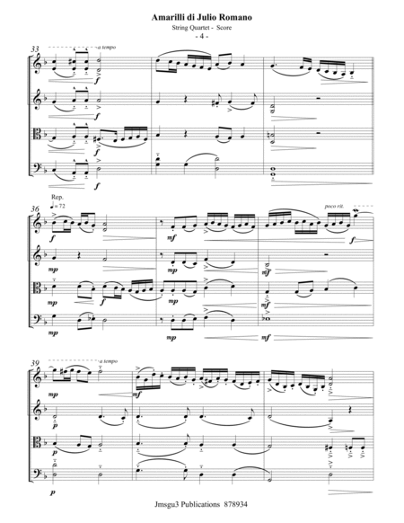 Philips: Amarilli di Julio Romano for String Quartet image number null