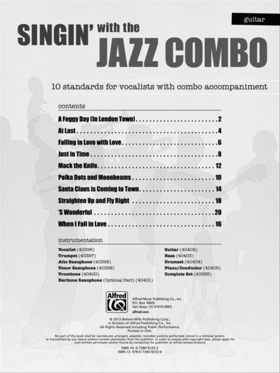 Singin' with the Jazz Combo Jazz Ensemble scores gallery preview page 2