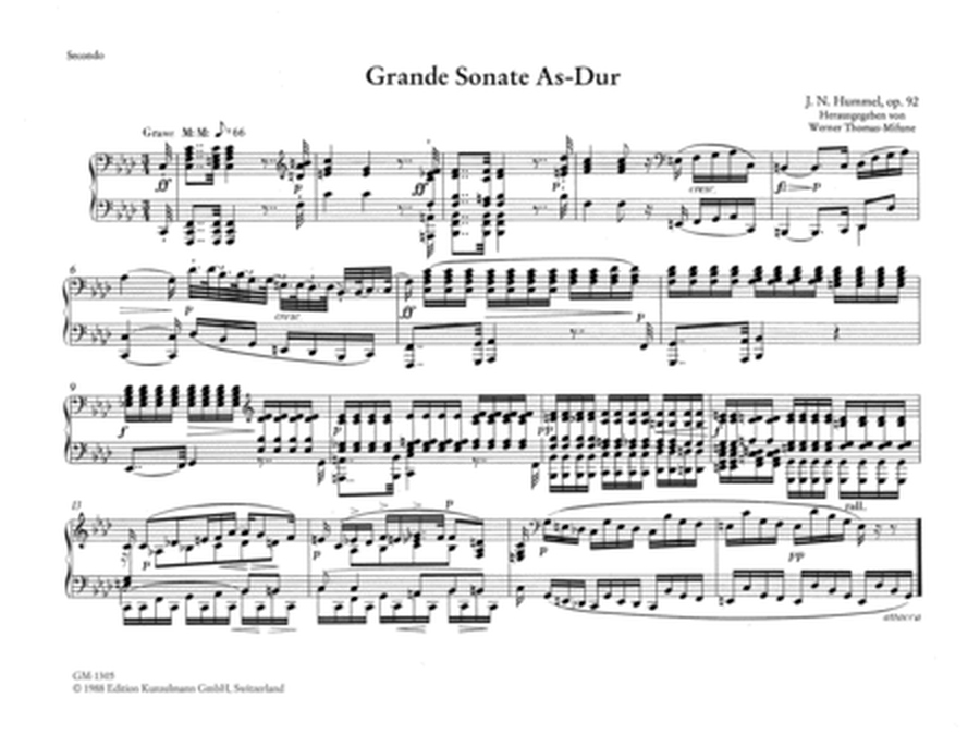 Grande Sonate in A-flat major Op. 92