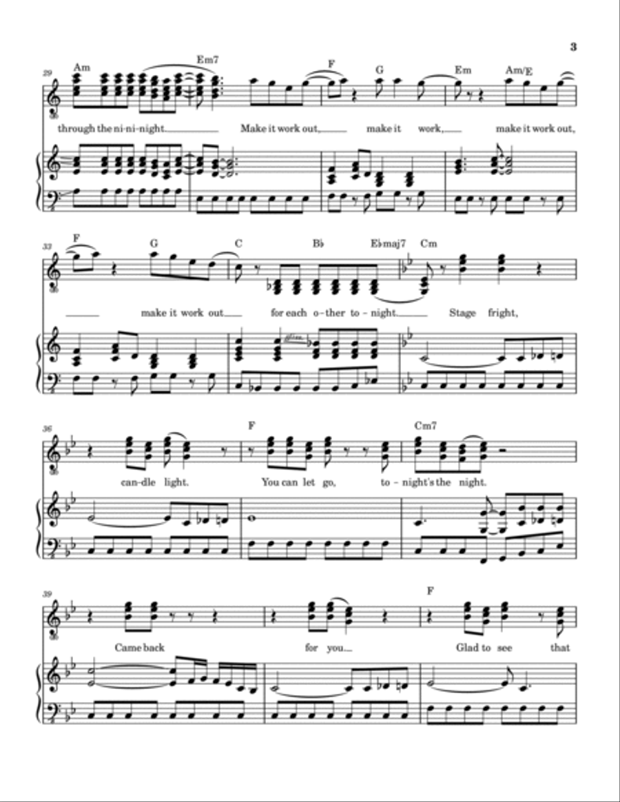 Gemini Dream Piano, Vocal, Guitar scores gallery preview page 4
