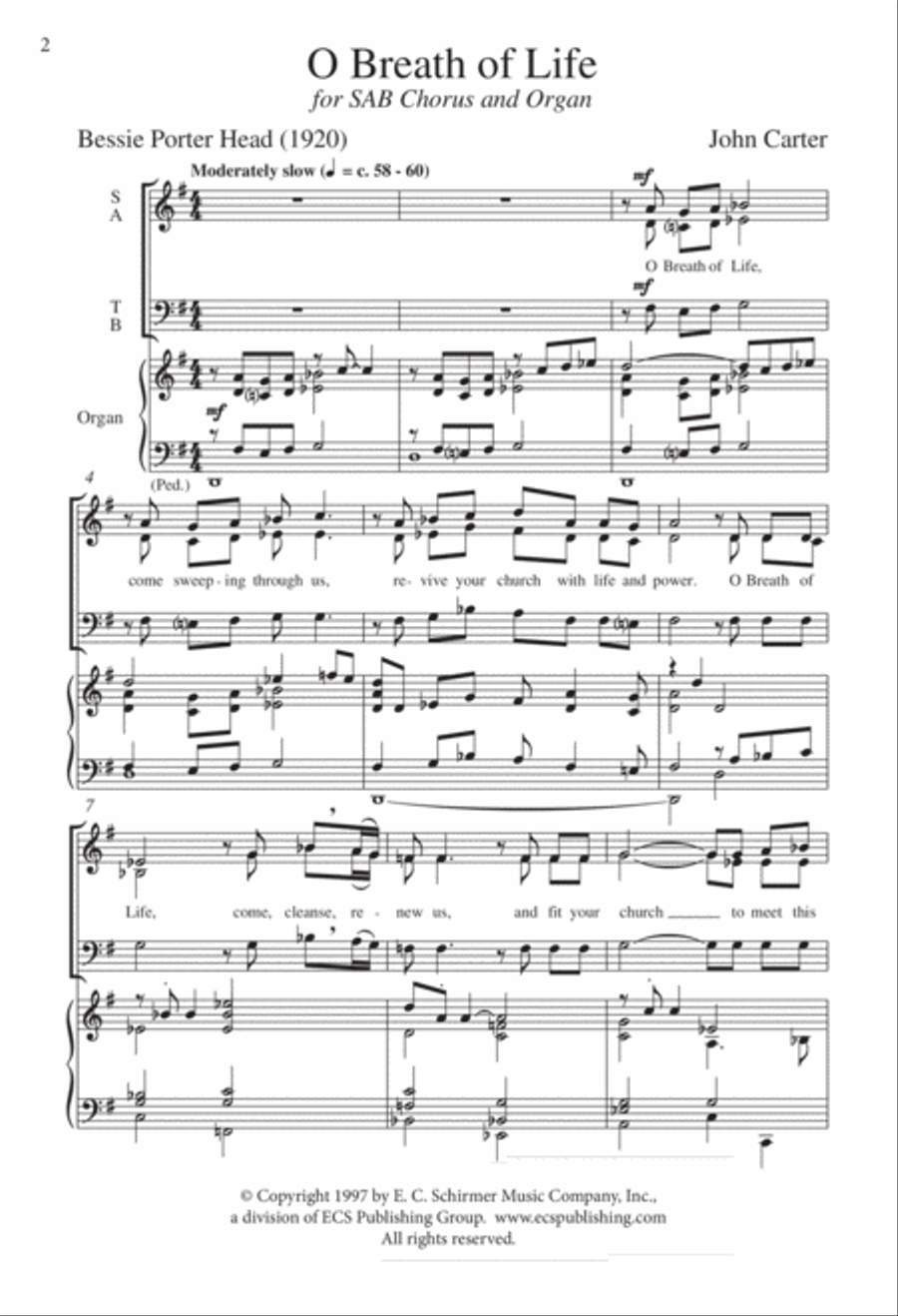 O Breath of Life 3-Part scores gallery preview page 2