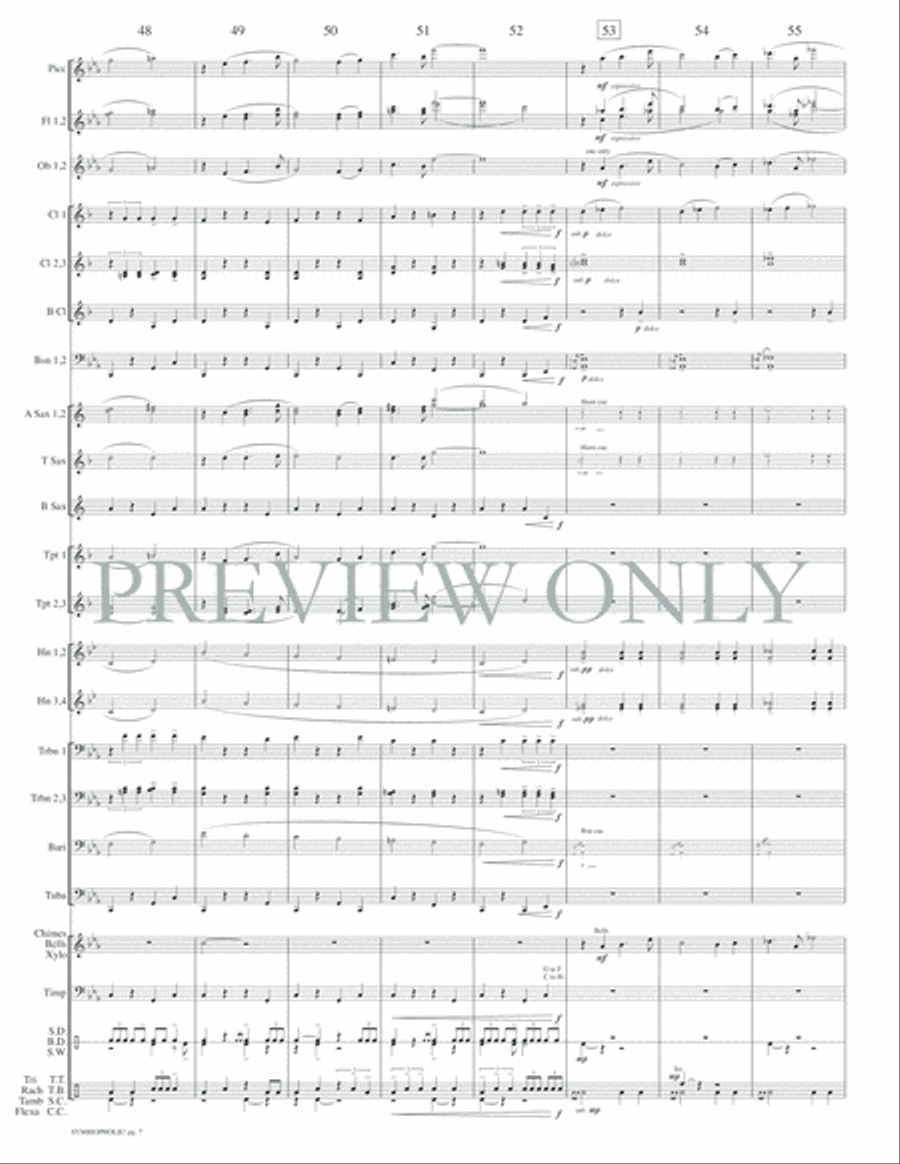 Symbiopholie! Concert Band scores gallery preview page 10