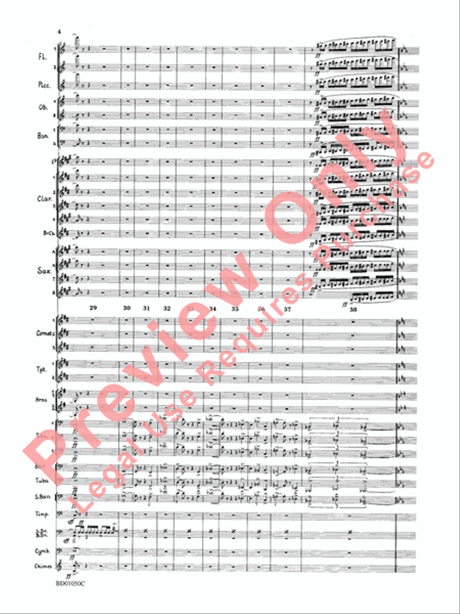 Trittico Concert Band scores gallery preview page 7