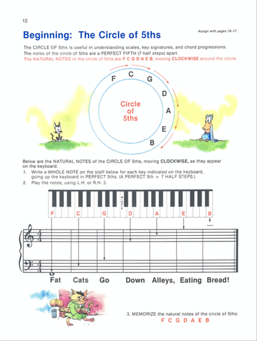 Alfred's Basic Piano Course Theory, Level 4 Piano Method scores gallery preview page 3