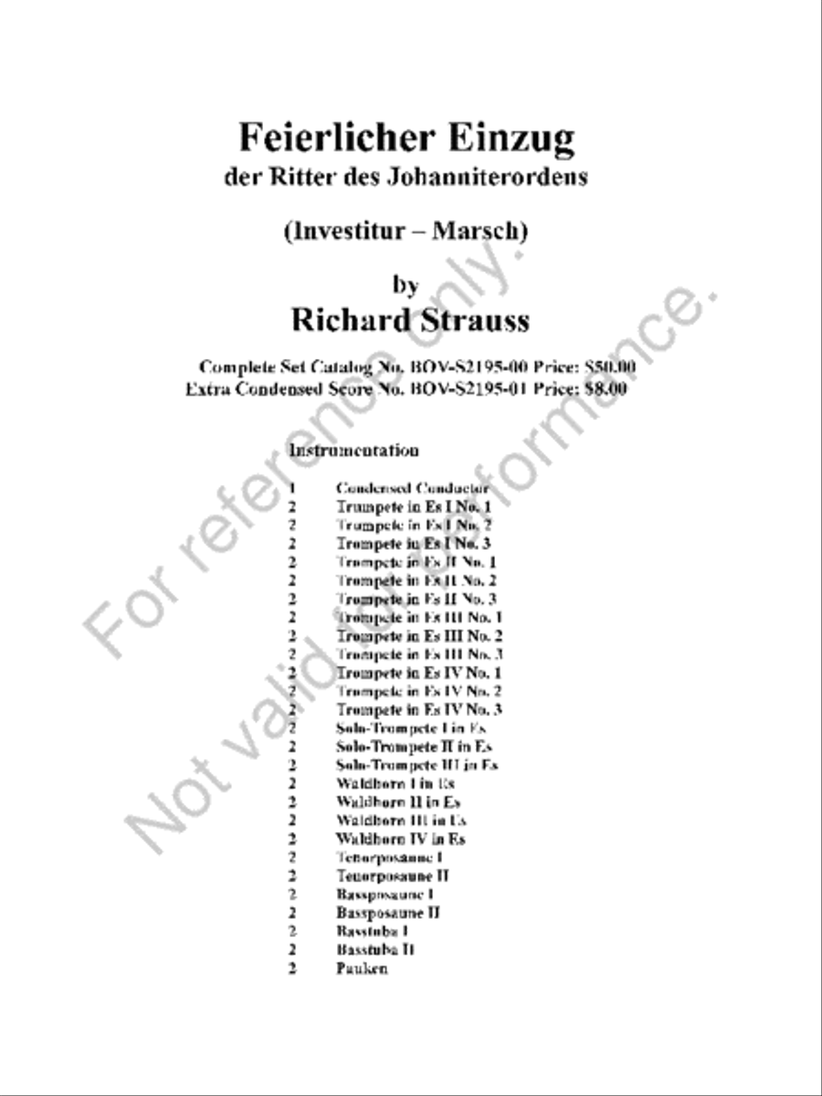 Feierlicher Einzug Concert Band scores gallery preview page 2