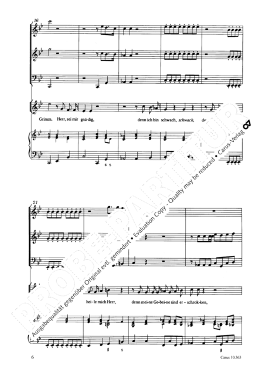 O Lord, punish me not (Ach Herr, strafe mich nicht) Soprano Voice scores gallery preview page 7