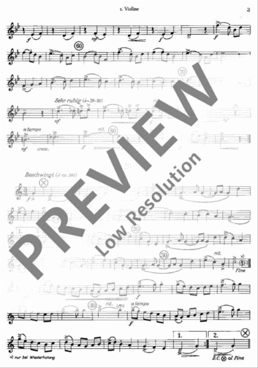 Tanzlieder-Kantate Violin scores gallery preview page 3