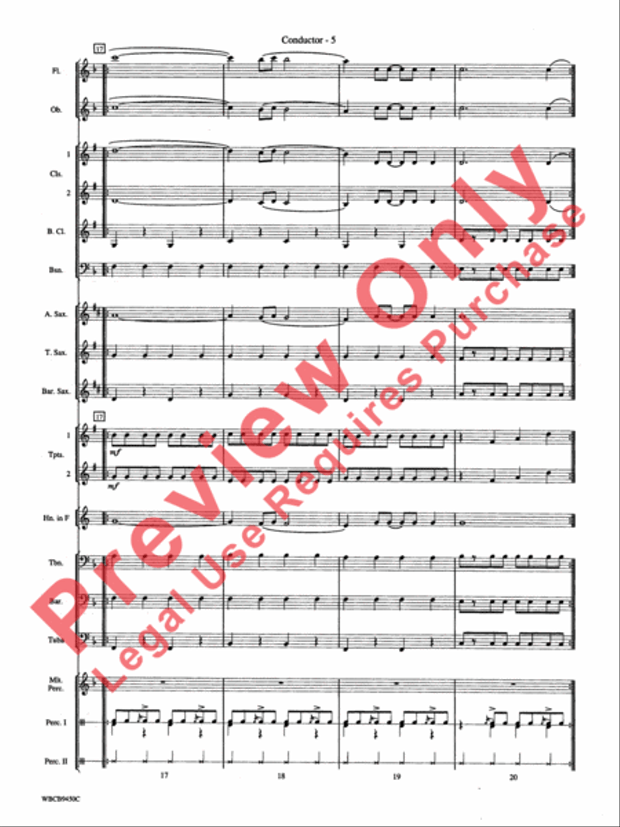 Lion Sleeps Tonight Concert Band scores gallery preview page 8